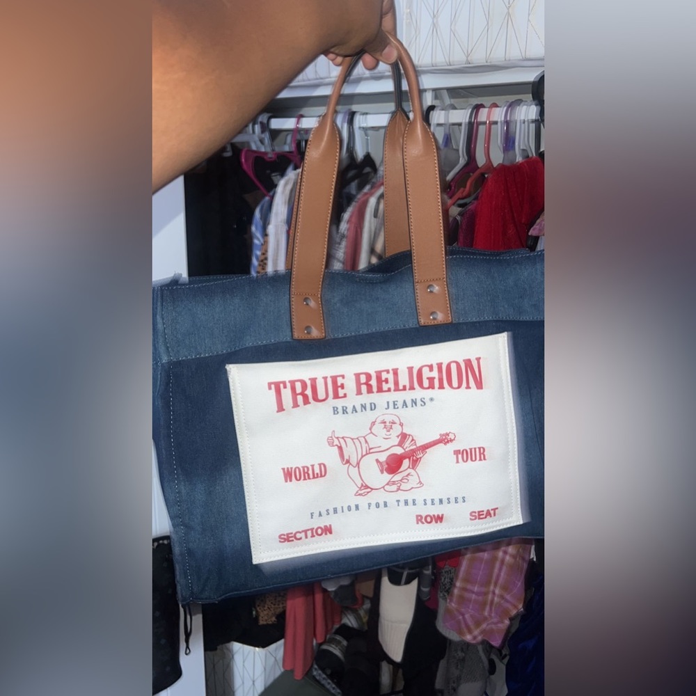 Large true religion tote bag